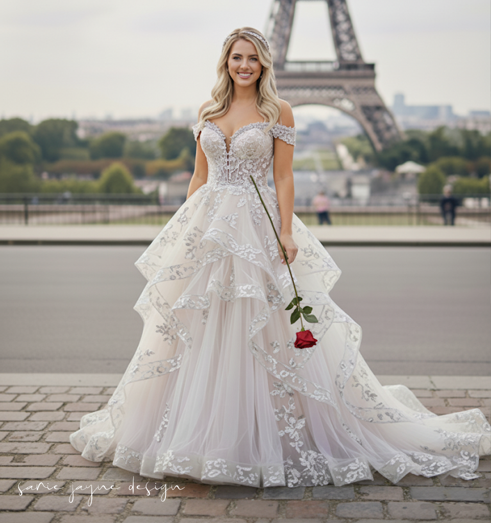 Our Elegant Wedding Gown Paris
